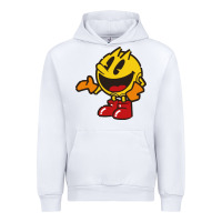 White pacman Urban Hoodie - DesigneFamous