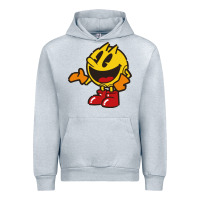 Heather Grey pacman Urban Hoodie - DesigneFamous