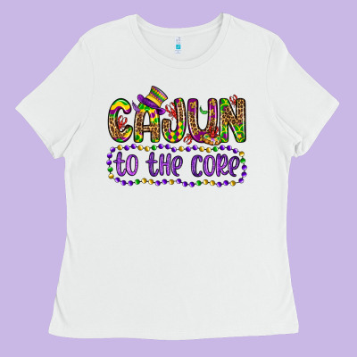 Cajun To The Core Ladies Tee Designed By Oliviacreatesart