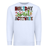 White holiday spirit activate Premium Sweatshirt - JahusDesignShop