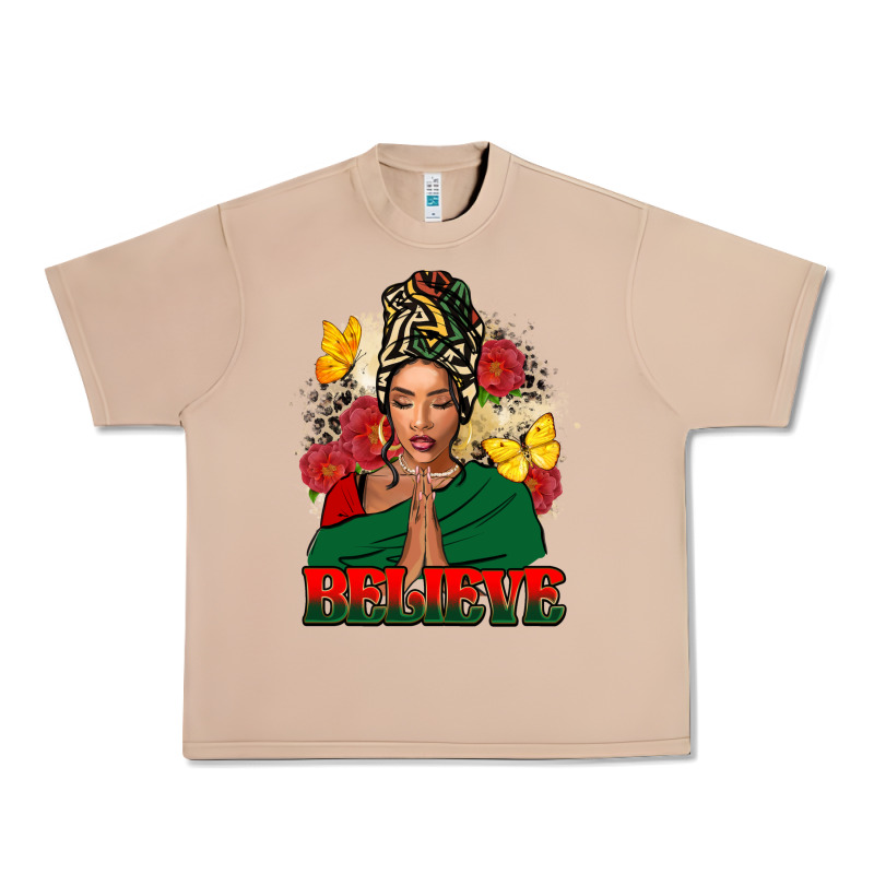 Believe Black Woman Urban Heavy Tee by FaDigitalArtStudio | Teevron