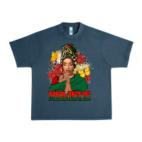 Midnight Navy believe black woman Urban Heavy Tee - FaDigitalArtStudio
