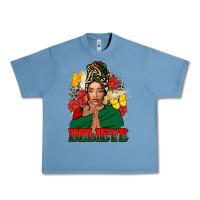 Pebble Blue believe black woman Urban Heavy Tee - FaDigitalArtStudio