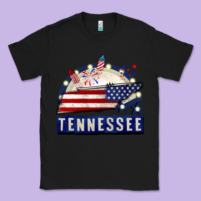 Tennessee 4th Of July Classic Tee Designed By Cowgirlartshop