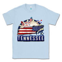 Dusty Blue tennessee 4th of july Classic Tee - CowGirlArtShop