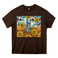 Chocolate Brown aunt sunflower leopard glitter Heavy Core Tee - TumblerDesignByShophia