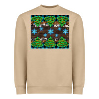 Mushroom Christmas tree with snow Heavyweight Sweatshirt - AdoDesignShop