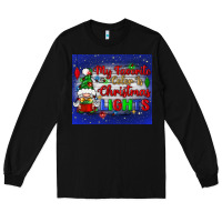 Black my favorite color is Christmas lights Long Sleeve Tee - BundleAndBundleShop