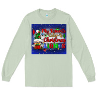 Matcha my favorite color is Christmas lights Long Sleeve Tee - BundleAndBundleShop