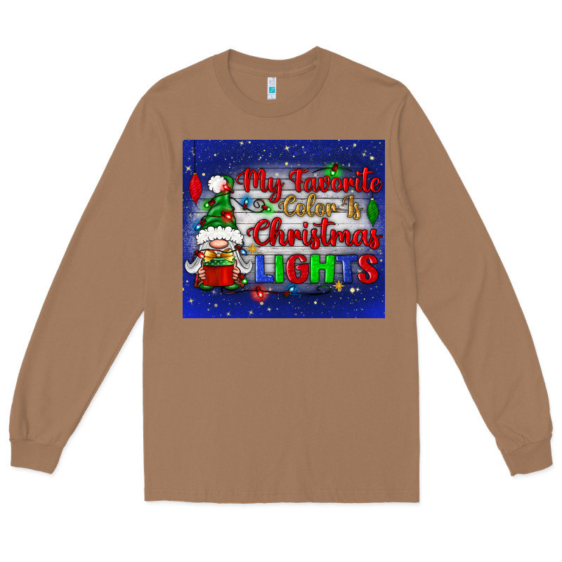 My Favorite Color Is Christmas Lights Long Sleeve Tee by BundleAndBundleShop | Teevron