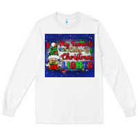 White my favorite color is Christmas lights Long Sleeve Tee - BundleAndBundleShop