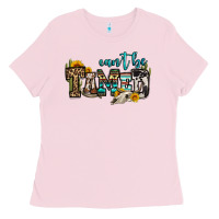 Bubblegum Pink can't be tamed bull skull Ladies Tee - OliviaCreatesArt