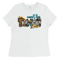 White can't be tamed bull skull Ladies Tee - OliviaCreatesArt