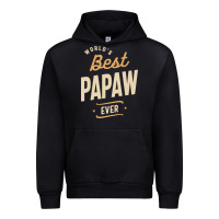 Black Mens Best Papaw Ever Funny Dad / Grandpa Urban Hoodie - DesigneFamous