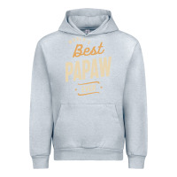 Heather Grey Mens Best Papaw Ever Funny Dad / Grandpa Urban Hoodie - DesigneFamous