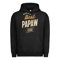 Pigment Black Mens Best Papaw Ever Funny Dad / Grandpa Urban Hoodie - DesigneFamous