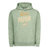 Pigment Oil Green Mens Best Papaw Ever Funny Dad / Grandpa Urban Hoodie - DesigneFamous