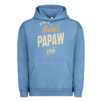 Pigment Pebble Blue Mens Best Papaw Ever Funny Dad / Grandpa Urban Hoodie - DesigneFamous