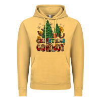 Vintage Mustard christmas cowboy Vintage Hoodie - FaDigitalArtStudio