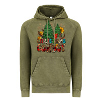 Vintage Olive christmas cowboy Vintage Hoodie - FaDigitalArtStudio