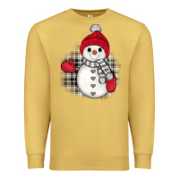 Antique Gold grey christmas snowman Premium Sweatshirt - JahusDesignShop