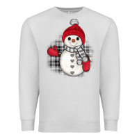 Dove Grey grey christmas snowman Premium Sweatshirt - JahusDesignShop