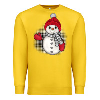 Lemon grey christmas snowman Premium Sweatshirt - JahusDesignShop
