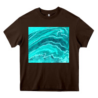 Chocolate Brown turquoise agate Heavy Core Tee - TumblerDesignByShophia