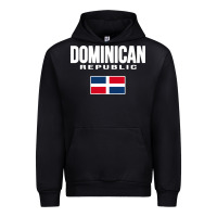Black dominican republic Urban Hoodie - DesigneFamous
