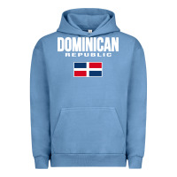 Pigment Pebble Blue dominican republic Urban Hoodie - DesigneFamous