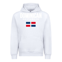 White dominican republic Urban Hoodie - DesigneFamous