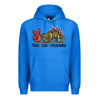 True Royal Peace Love Stegosaurus Premium Hoodie - LillyAllenDesigns