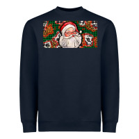 Navy christmas with santa Heavyweight Sweatshirt - AdoDesignShop