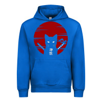 Cobalt ninja cat japanese Urban Hoodie - DesigneFamous