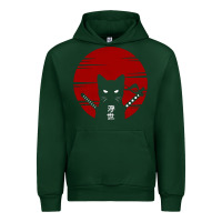 Forest Green ninja cat japanese Urban Hoodie - DesigneFamous