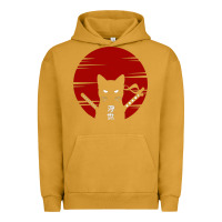 Pigment Peanut Butter ninja cat japanese Urban Hoodie - DesigneFamous