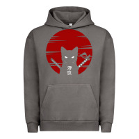 Pigment Tornado ninja cat japanese Urban Hoodie - DesigneFamous