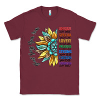 Burgundy god says you are unique Classic Tee - CowGirlArtShop