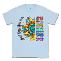 Dusty Blue god says you are unique Classic Tee - CowGirlArtShop