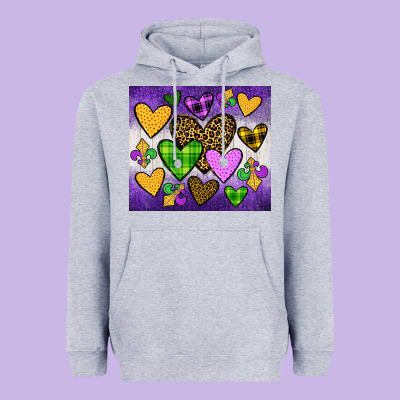Mardi Gras Heavyweight Hoodie Designed By Jahusdesignshop