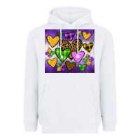 White mardi gras Heavyweight Hoodie - JahusDesignShop