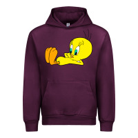 Mauve Wine tweety bird Urban Hoodie - DesigneFamous