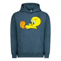 Pigment Midnight Navy tweety bird Urban Hoodie - DesigneFamous