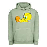 Pigment Oil Green tweety bird Urban Hoodie - DesigneFamous