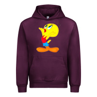 Mauve Wine tweety bird Urban Hoodie - DesigneFamous
