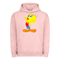Pigment Salmon tweety bird Urban Hoodie - DesigneFamous