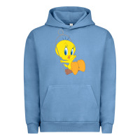 Pigment Pebble Blue tweety bird Urban Hoodie - DesigneFamous