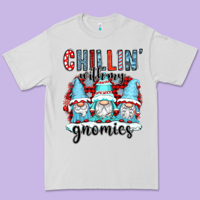 Chillin With My Gnomies Premium Tee Designed By Cowgirlartshop
