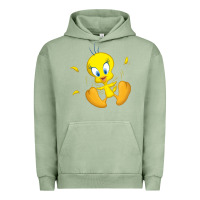 Pigment Oil Green tweety bird Urban Hoodie - DesigneFamous