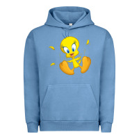 Pigment Pebble Blue tweety bird Urban Hoodie - DesigneFamous